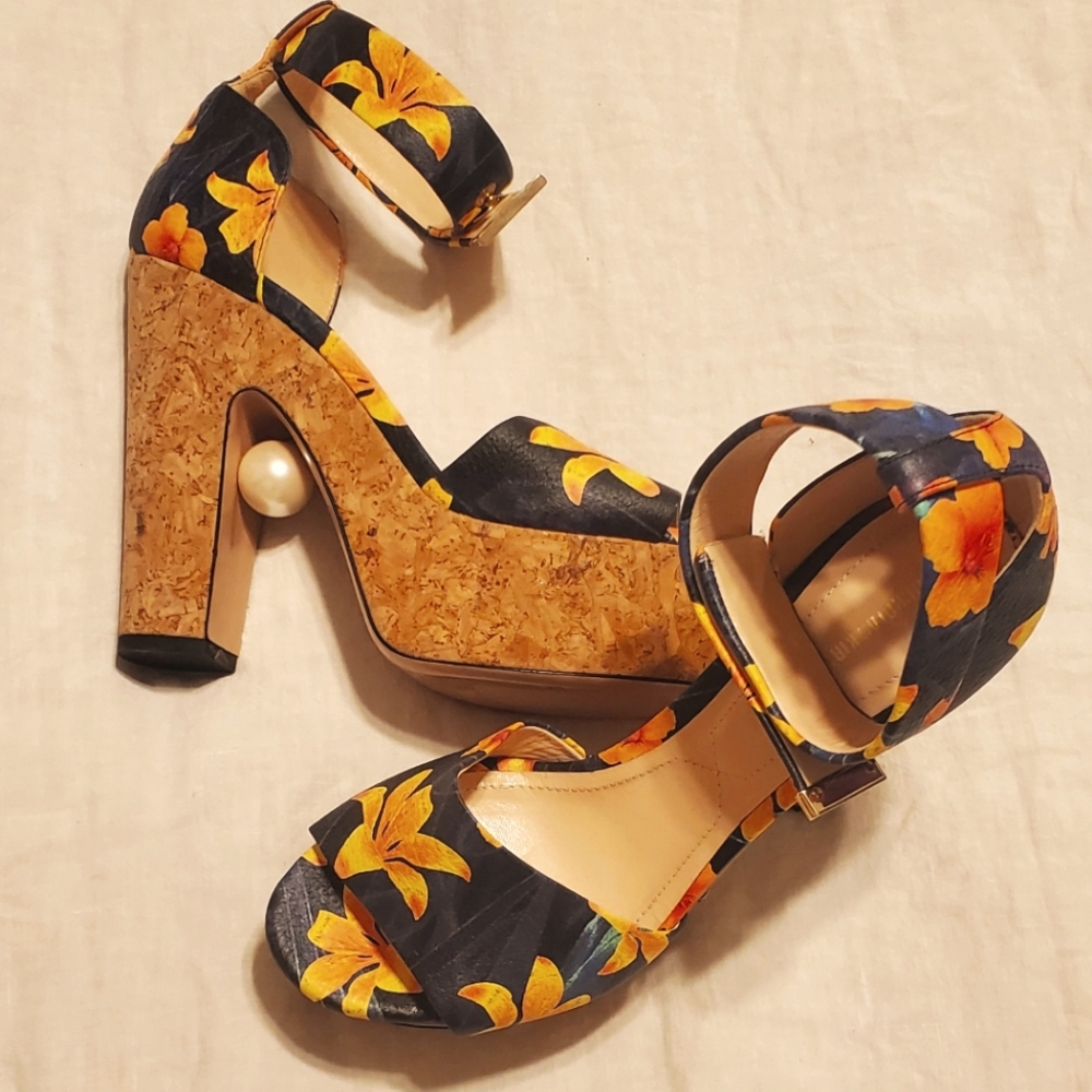 Nicholas Kirkwood pearl detail platform sandal